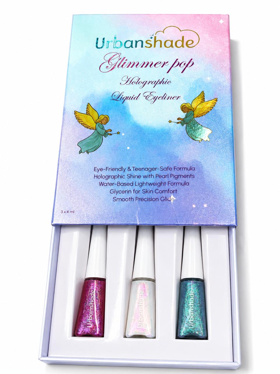 Kids Holographic Glitter Eyeliner - Comes With 3 Magical shades