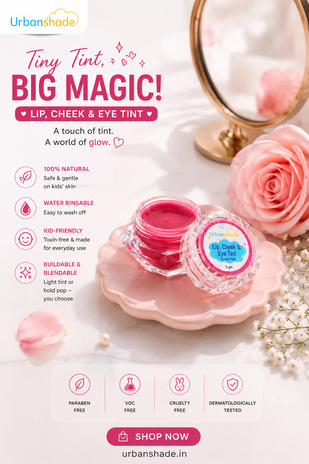 Urbanshade's Lip Cheek & Eye Tint