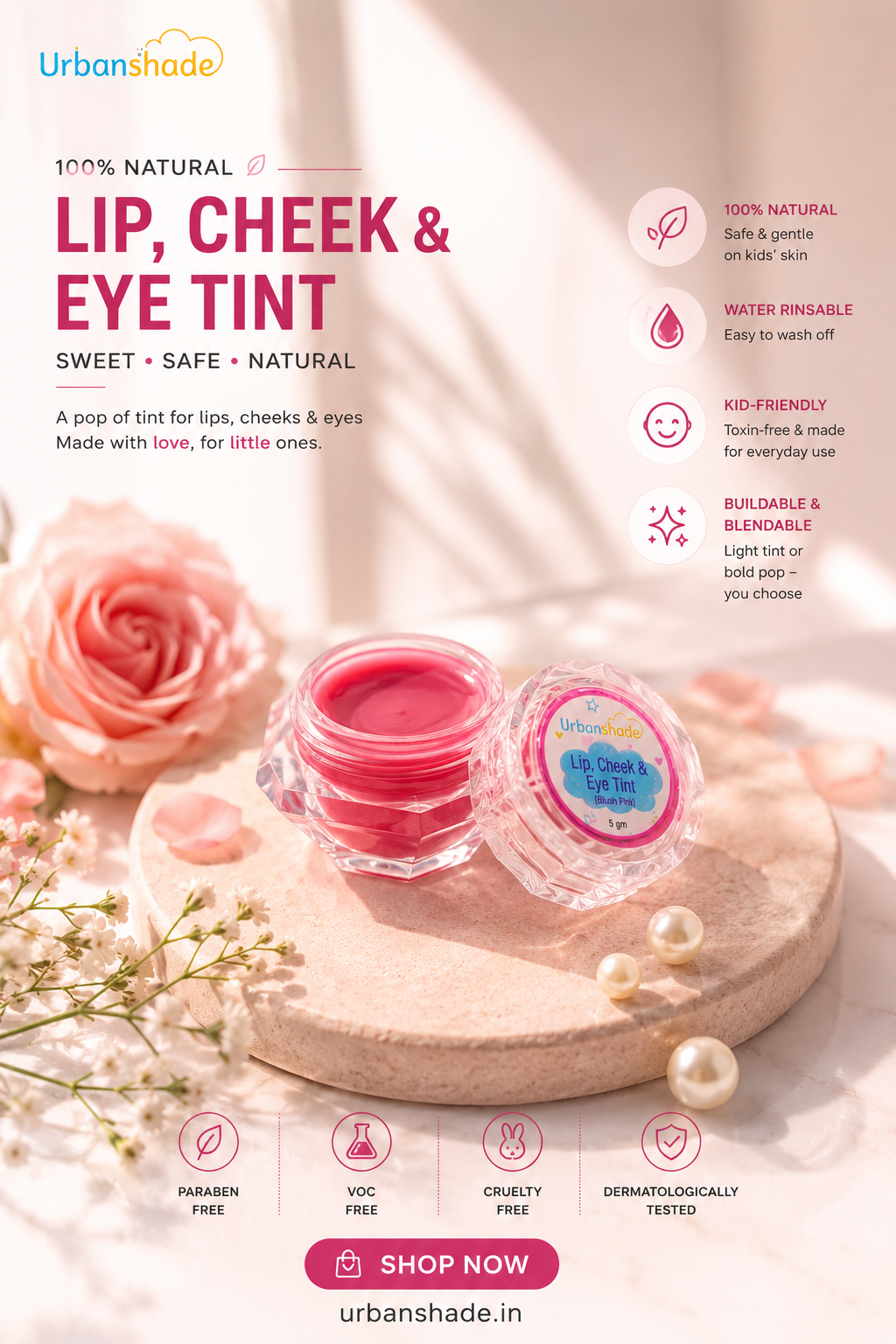 Urbanshade's Lip Cheek & Eye Tint