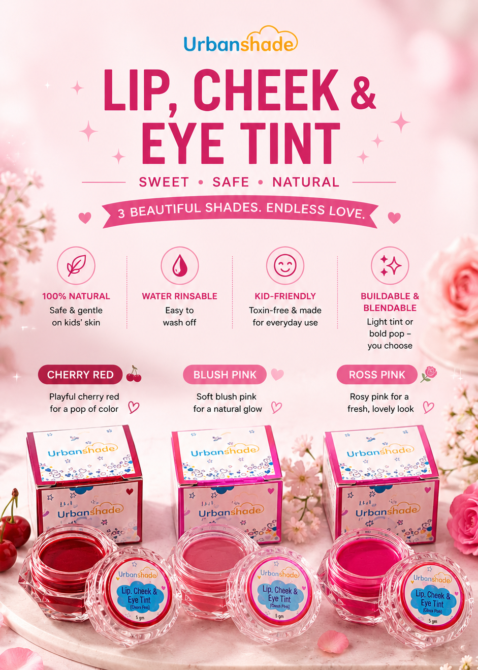 Urbanshade's Lip Cheek & Eye Tint