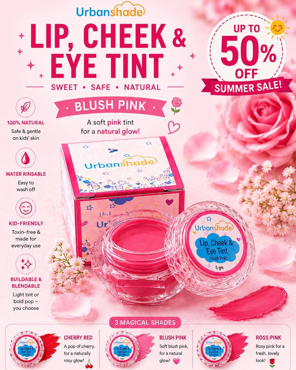 Urbanshade's Lip Cheek & Eye Tint