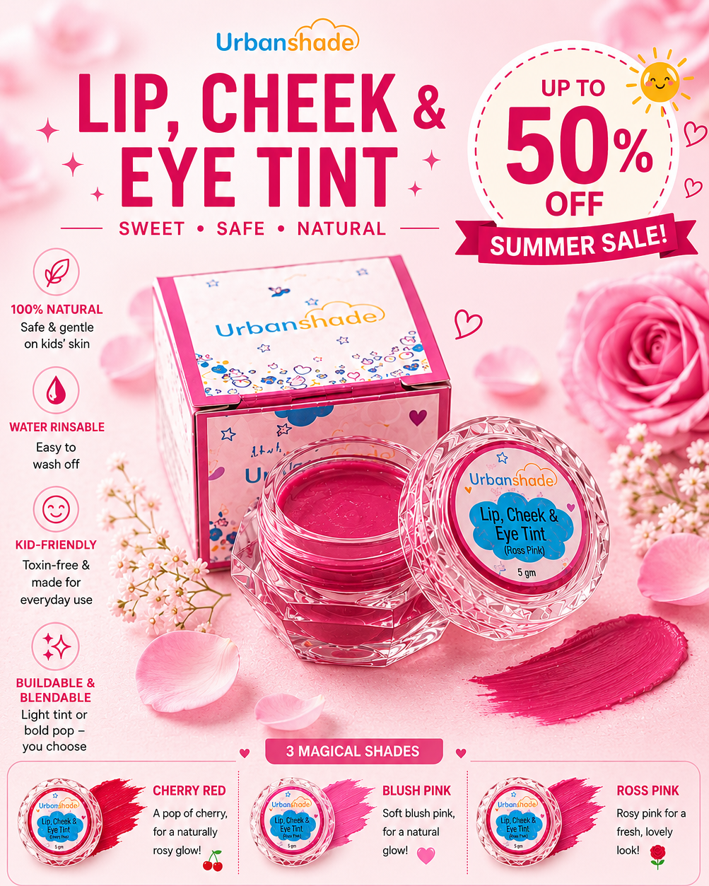 Urbanshade's Lip Cheek & Eye Tint
