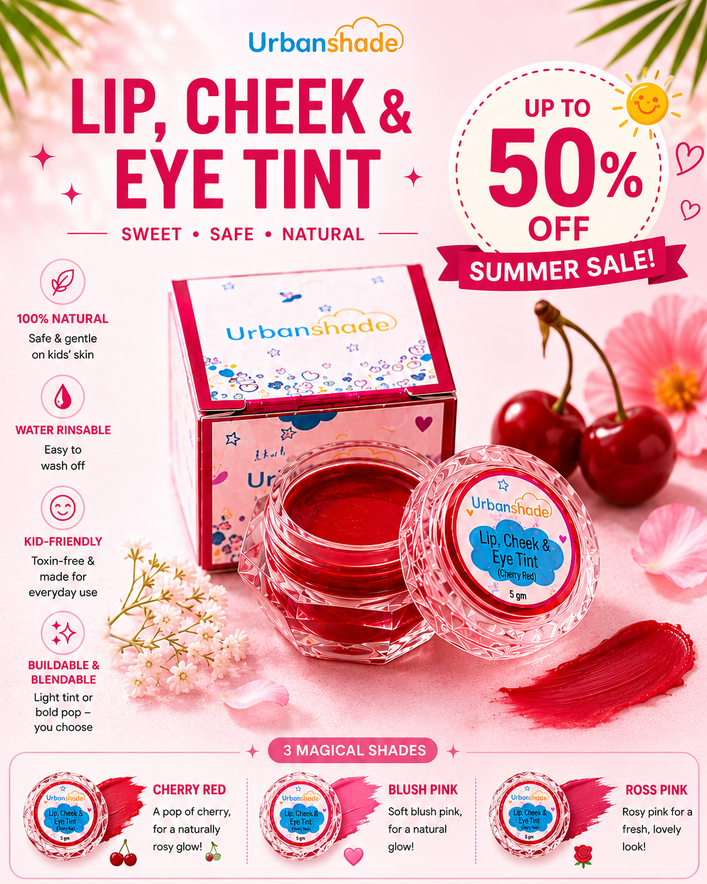 Urbanshade's Lip Cheek & Eye Tint